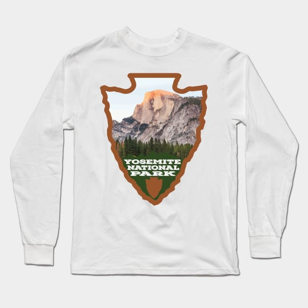 Yosemite National Park arrowhead Long Sleeve T-Shirt by nylebuss